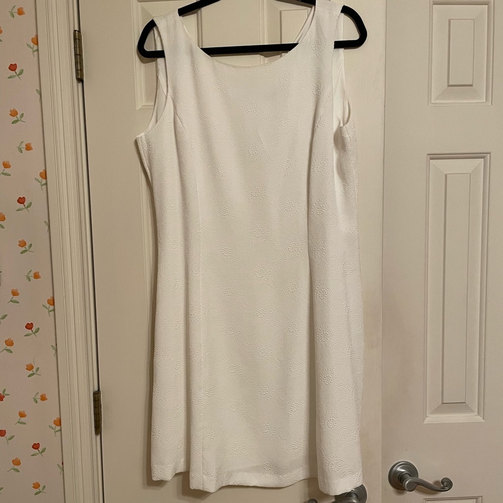 Cremieux White Sleeveless Dress